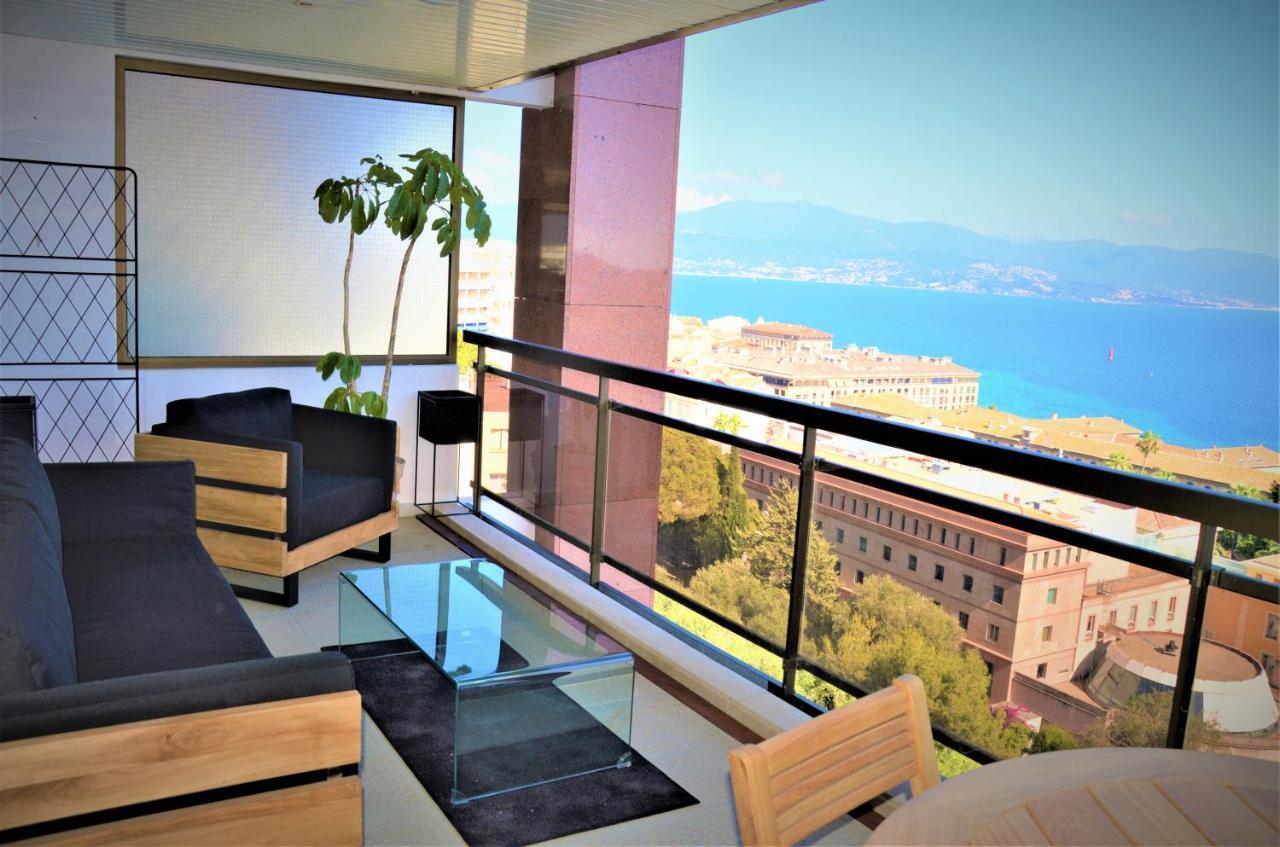 Grand T2 Standing Ajaccio Proche Centre Et Plages Vue Panoramique Parking Prive Exteriör bild